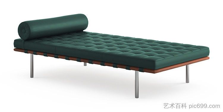 巴塞罗那休闲沙发床 BARCELONA RELAX DAY BED (1930),路德维希·密斯·凡·德罗
