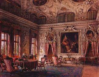 巴巴罗宫沙龙 The Salone of the Palazzo Barbaro，路德维希·帕西尼