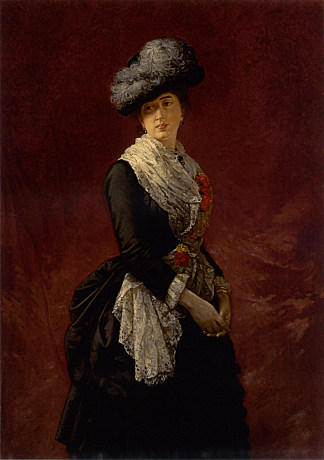 塞西莉亚·德·马达佐的肖像 Portrait of Cecilia De Madrazo (1880)，刘易斯·德·马德拉索·Y·孔茨