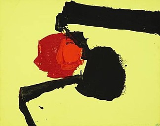 无题（黄色、黑色和红色摘要） Untitled (Abstract in yellow, black and red) (1967)，刘易斯费托