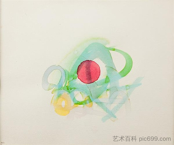 无题（红色、绿色、黄色和蓝色） Untitled (Red, green, yellow and blue)，刘易斯费托