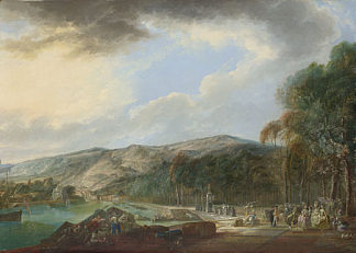 毕尔巴鄂阿雷纳尔景观 View of El Arenal de Bilbao (1784)，路易斯·帕瑞特·阿卡萨