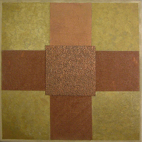 绘画 - 金色和棕色 Painting - Gold and Brown (1987)，利贾·帕普