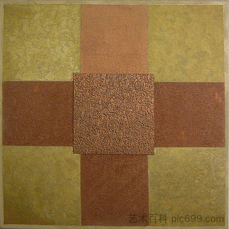 绘画 - 金色和棕色 Painting - Gold and Brown (1987)，利贾·帕普