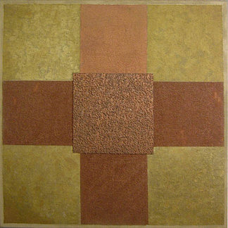 绘画 – 金色和棕色 Painting – Gold and Brown (1987)，利贾·帕普