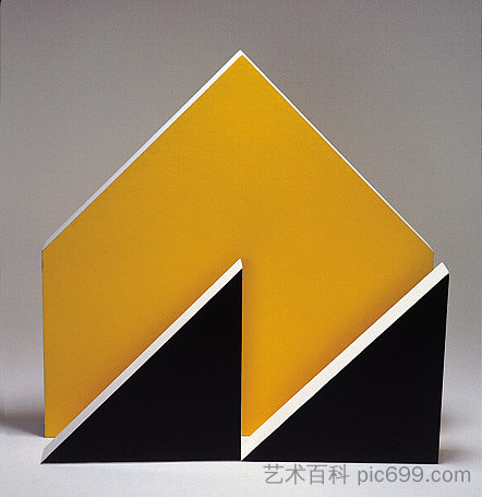 雕塑。黑色和黄色 Sculpture. Black and Yellow (1965)，利贾·帕普