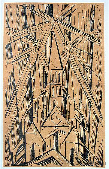 社会主义大教堂 Cathedral of Socialism (1919)，莱昂内尔·法宁格