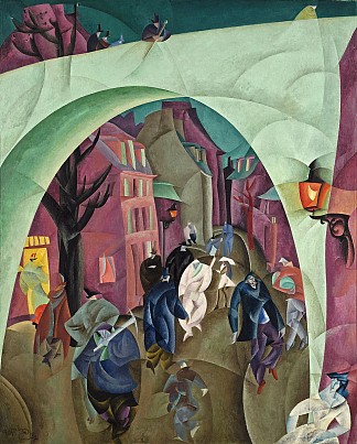 绿桥二期 The Green Bridge II (1916)，莱昂内尔·法宁格