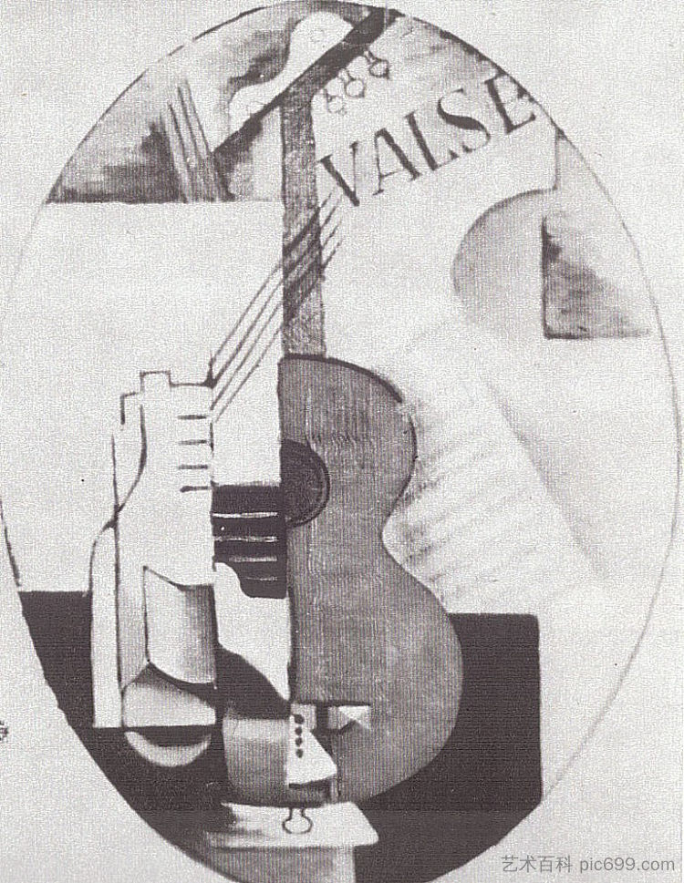 吉他 Guitar (1914 - 1915)，柳博芙·波波娃