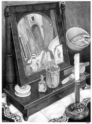 蜡烛镜 Candle Mirror (1934)，莫里兹·柯尼利斯·艾雪