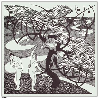 人类的堕落 Fall of man (1920)，莫里兹·柯尼利斯·艾雪