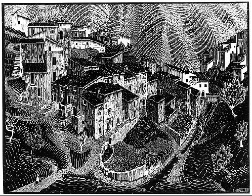 法拉圣马蒂诺,阿布鲁齐 Fara San Martino, Abruzzi (1928),莫里兹·柯尼利斯·艾雪