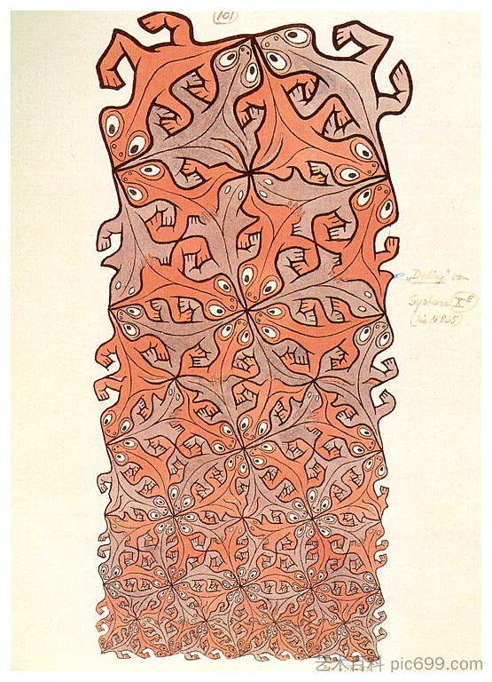 蜥蜴 Lizards (1956),莫里兹·柯尼利斯·艾雪
