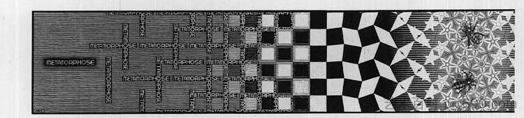 变形记III节选1 Metamorphosis III excerpt 1 (1967 - 1968),莫里兹·柯尼利斯·艾雪