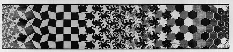 变形记III节选2 Metamorphosis III excerpt 2 (1967 - 1968),莫里兹·柯尼利斯·艾雪