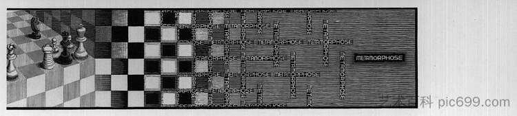 变形记III.节选8 Metamorphosis III excerpt 8 (1967 - 1968)，莫里兹·柯尼利斯·艾雪