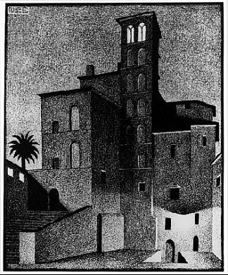 圣乔瓦尼和保罗，罗马（1936年5月） Ss. Giovanni et Paolo, Rome (May 1936) (1936)，莫里兹·柯尼利斯·艾雪