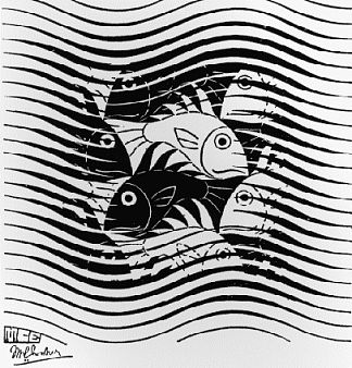 波浪中的鱼 Fishes in Waves (1963)，莫里兹·柯尼利斯·艾雪