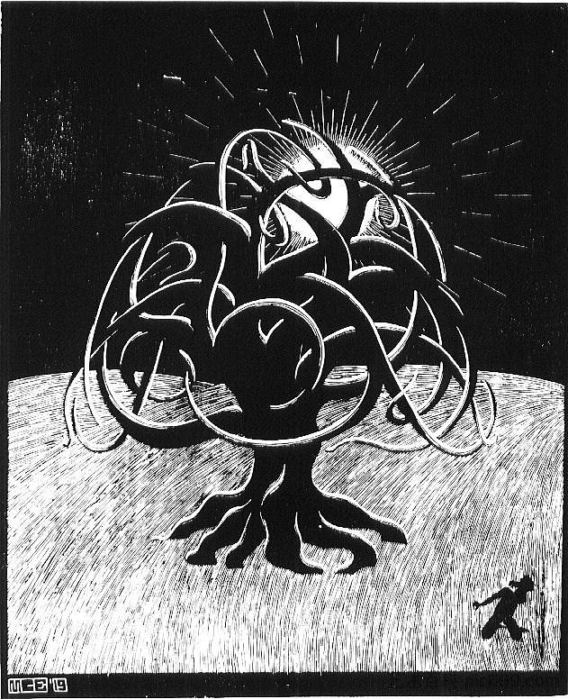 荸荠树 Twon Tree (1919),莫里兹·柯尼利斯·艾雪