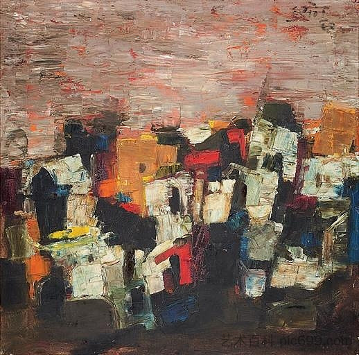 无题（本迪风景） Untitled (Bundi Landscape) (1962)，胡森