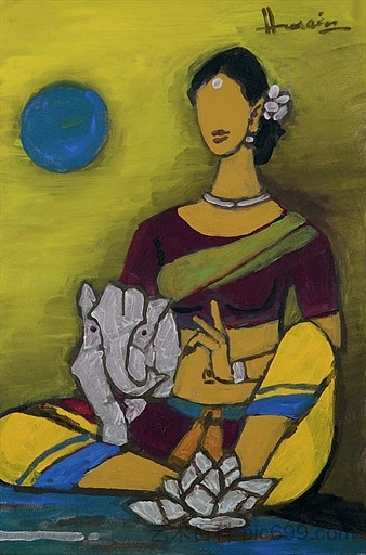 无题（甘尼莎和帕尔瓦蒂） Untitled (Ganesha and Parvati) (2001)，胡森