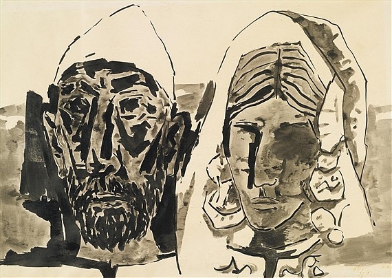 无题（克什米尔夫妇） Untitled (Kashmiri Couple) (1966)，胡森