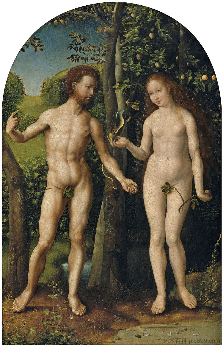 亚当和夏娃 Adam and Eve (c.1510)，马布斯