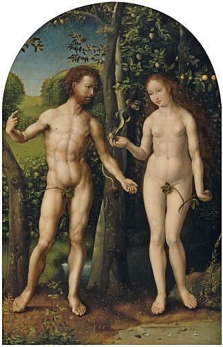 亚当和夏娃 Adam and Eve (c.1510)，马布斯