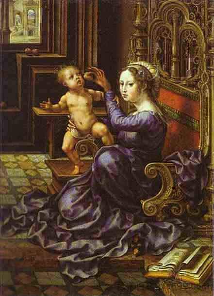 麦当娜和孩子 Madonna and Child (c.1532)，马布斯