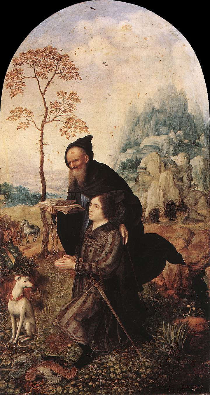 圣安东尼与捐赠者 St. Anthony with a Donor (1508)，马布斯