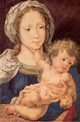 处女与圣婴 Virgin and Child (1525)，马布斯