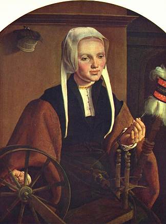 一个女人的肖像 Portrait of a Woman (1529)，迈尔顿·范·希姆斯柯克