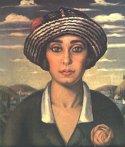 戴帽子的艺术家妻子 The Artist's Wife wearing a hat (1924)，马哈茂德赛义德贝伊