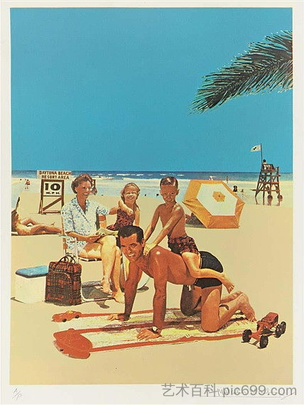 海滩场景 Beach Scene (1968)，马尔科姆·莫利