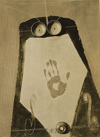 自画像组合 Self-Portrait Assemblage (1916)，曼·雷