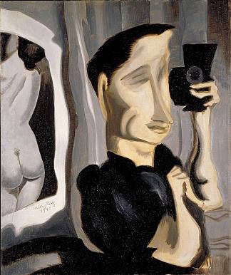 自画像 Self-Portrait (1941)，曼·雷