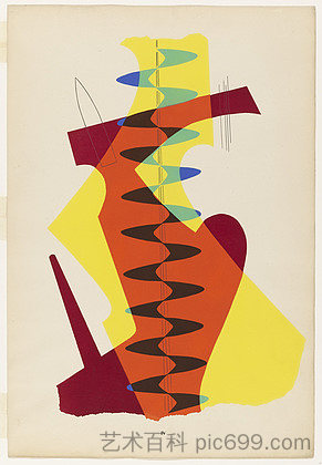 旋转门组合中的会议 The Meeting from the portfolio Revolving Doors (1926)，曼·雷