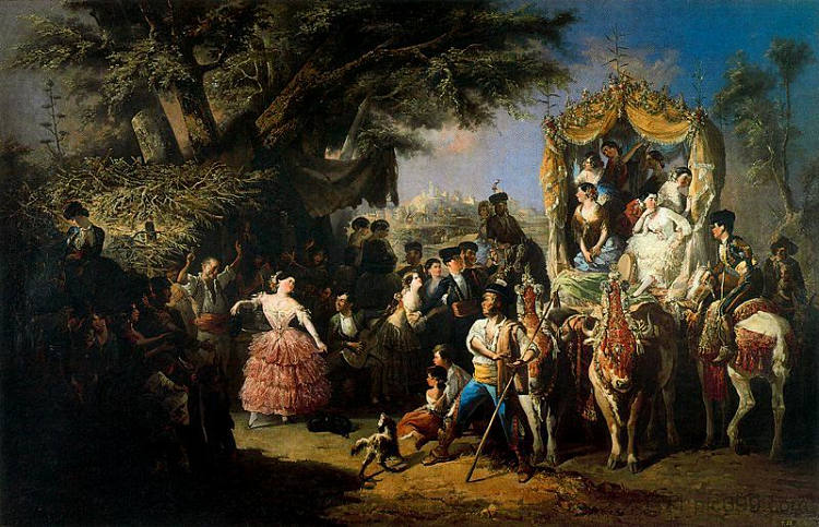 桑蒂普森博览会 La feria de Santiponce (1855),曼努埃尔·罗德里格斯·代·古斯曼