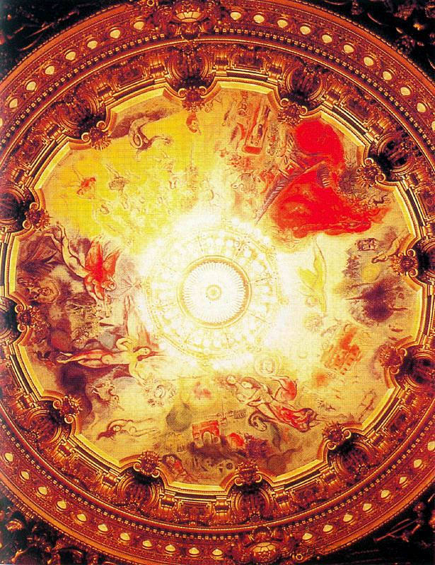 巴黎歌剧院天花板 Ceiling of Paris Opera House (1964; Paris,France ),马克·夏加尔