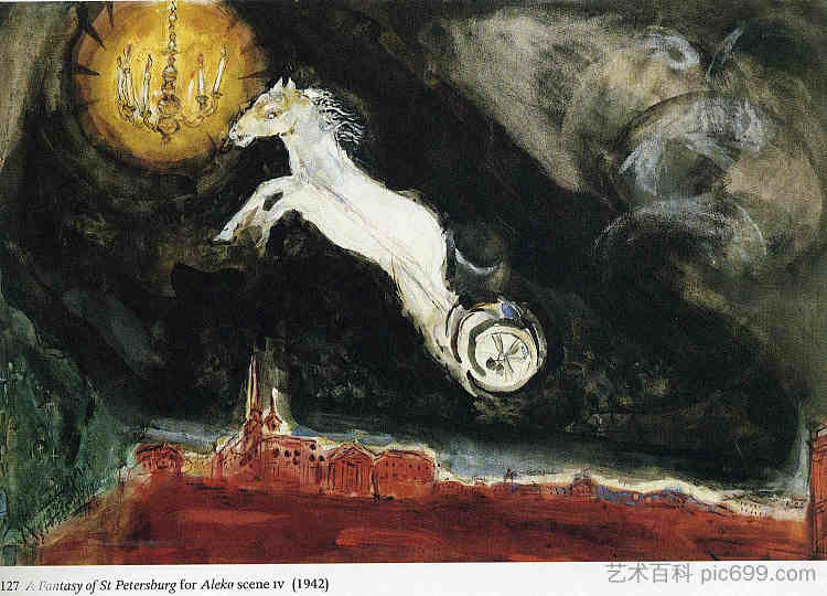 芭蕾舞剧《阿莱科》大结局 Finale of the Ballet "Aleko" (1942; United States ),马克·夏加尔