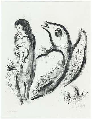 母亲和孩子 Mother and child (1956; France                     )，马克·夏加尔