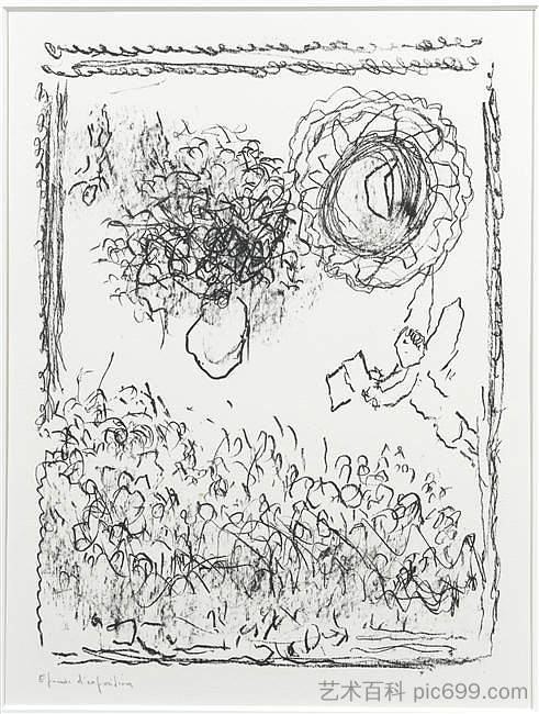 应许之地 Promised Land (1985; Saint-paul-de-vence,France ),马克·夏加尔