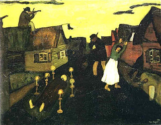 死者（死亡） The deceased (The Death) (1908)，马克·夏加尔