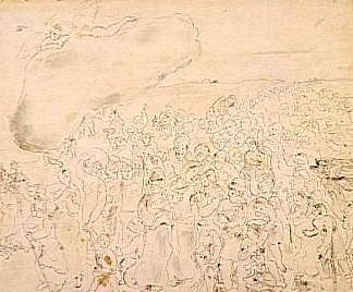 埃及的出走 The exodus from Egypt (1931; Paris,France                     )，马克·夏加尔