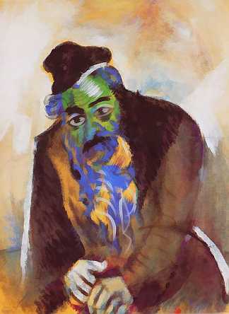 老犹太人 The old Jew (1912; Paris,France                     )，马克·夏加尔