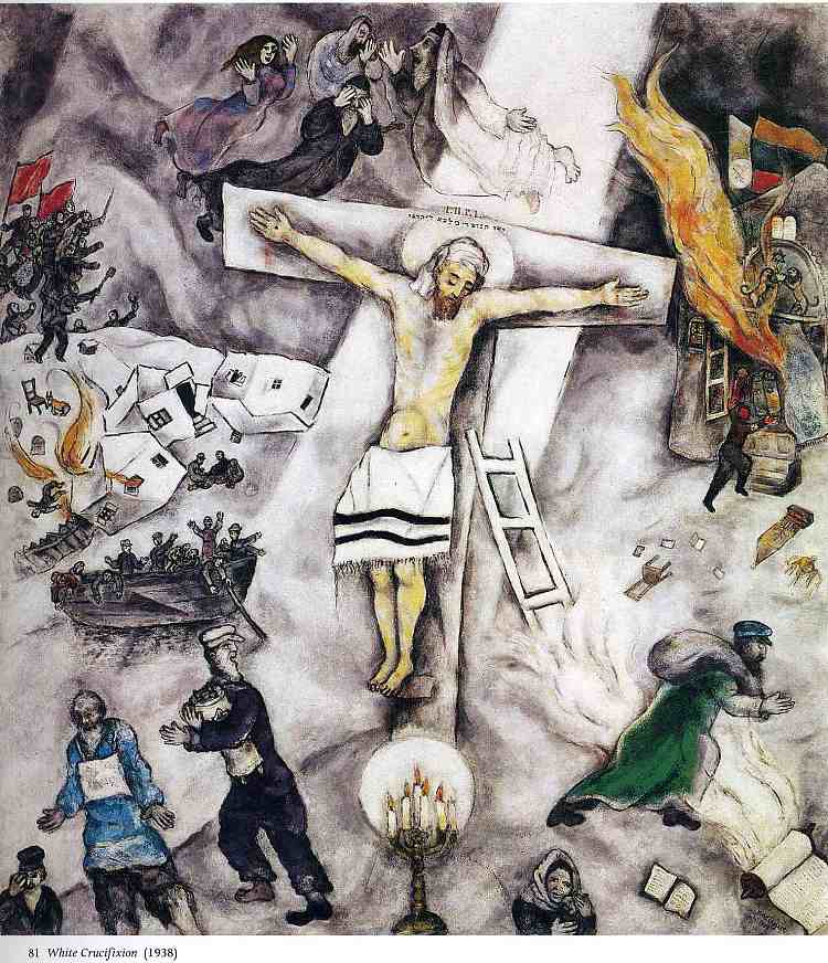 白色十字架 White Crucifixion (1938; Paris,France  )，马克·夏加尔