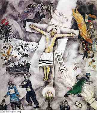 白色十字架 White Crucifixion (1938; Paris,France                     )，马克·夏加尔