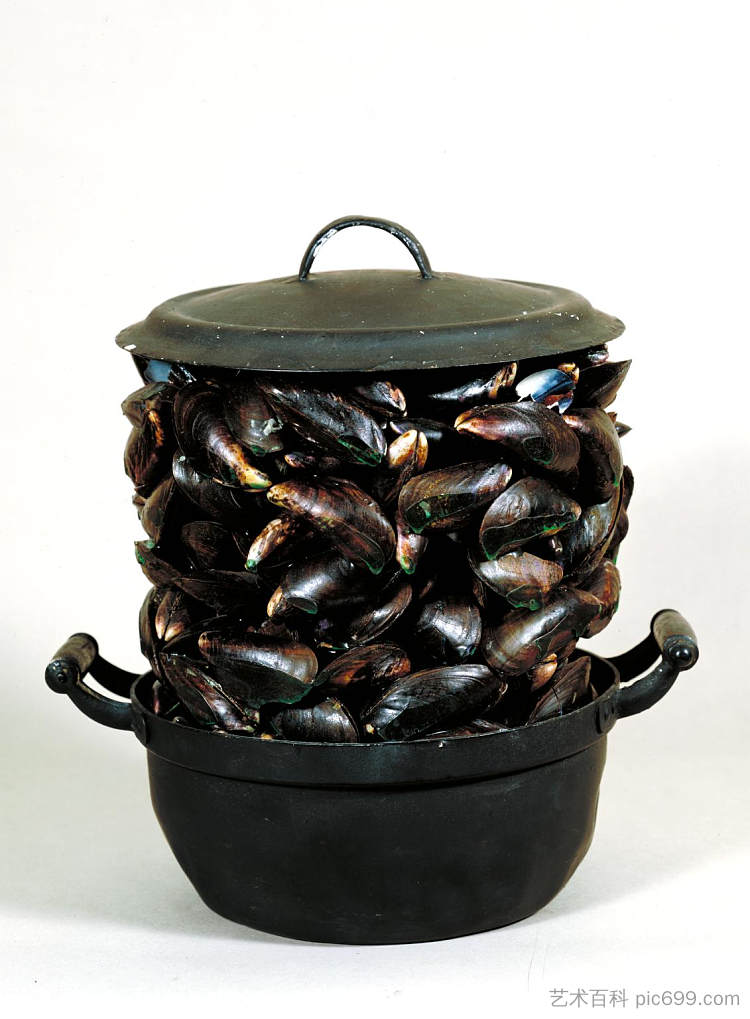 砂锅菜和封闭贻贝 Casserole and Closed Mussels (1964),布达埃尔