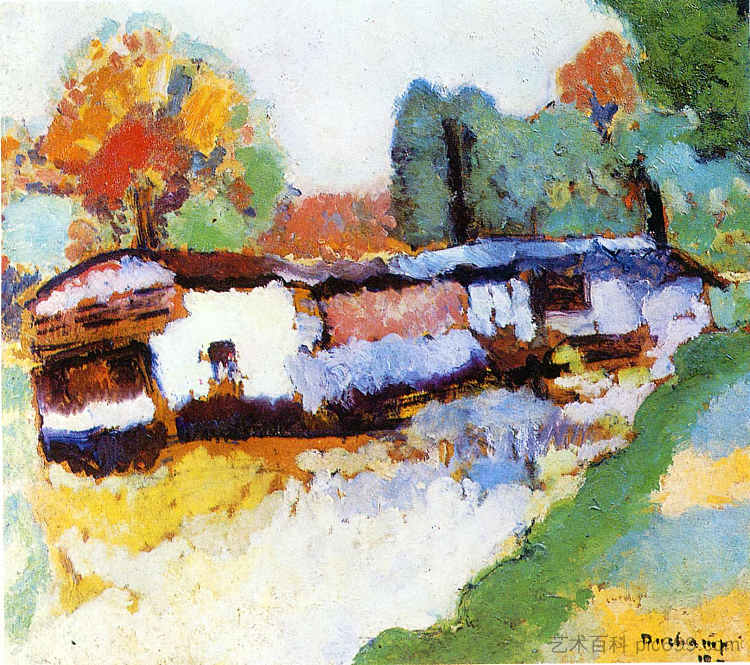 洗衣驳船 Laundry Barge (1910),马塞尔·杜尚