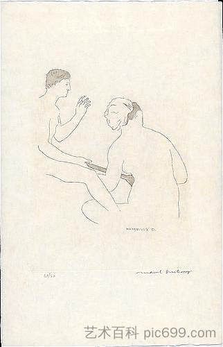 Selected Details after Ingres I Selected Details after Ingres I (1968; Milan,Italy ),马塞尔·杜尚